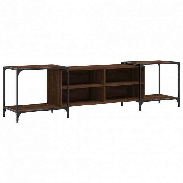 vidaXL TV skříňka hnědý dub 203 x 37 x 50 cm kompozitní dřevo
