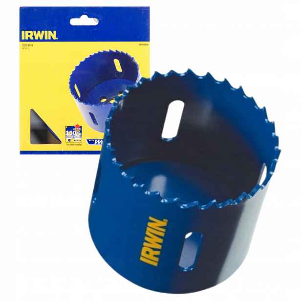 Korunkový Vrták Bi-Metal Korunka Irwin Univerzální 133 mm pro ocel Inox ze dřeva