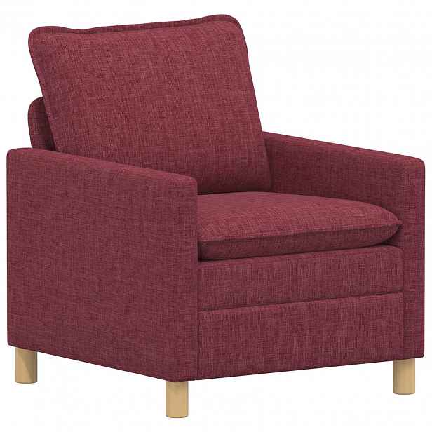 vidaXL Pohovka Víno Červené 76 x 81 x 87,5 cm Textil