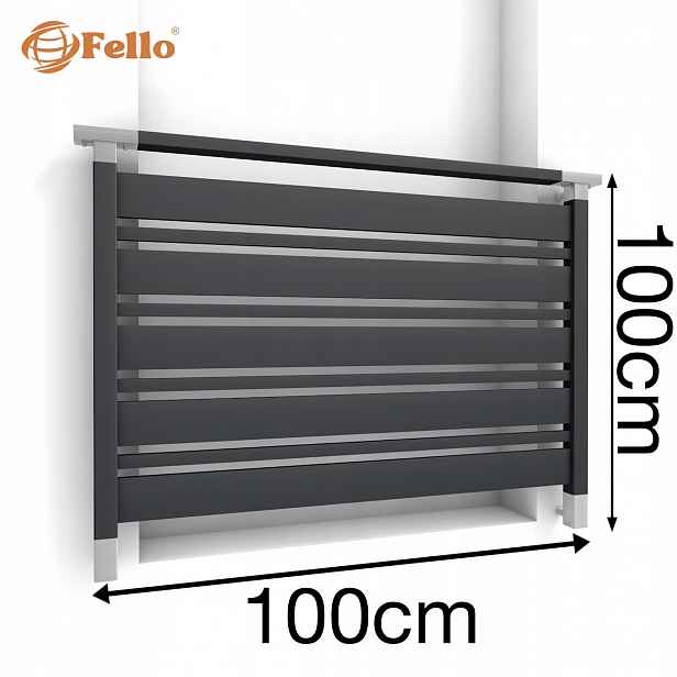 Classic MIX Francouzský balkon 100 cm Zábradlí Ral