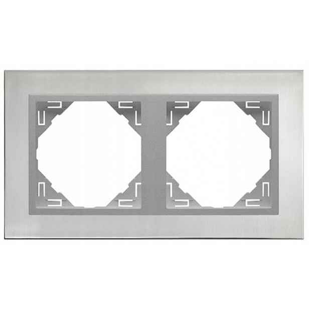 Efapel Metallo Rámeček 2X Ocel Inox Al 90920 Tia