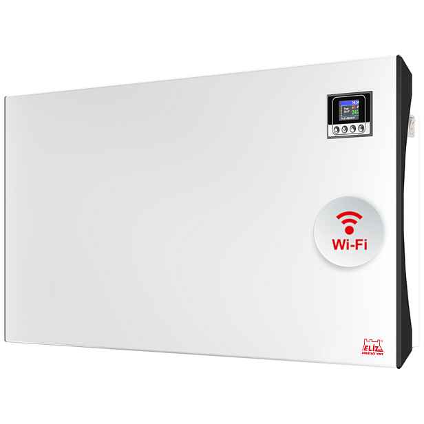 Elíz EL 20 INV WIFI nástěnný konvektor 2000W - elektrický přímotopný radiátor s TFT displayem; elektronickým ovládáním a týdenním časovačem