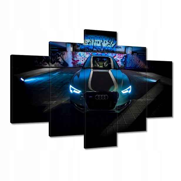 Obrazy 150x105 Modré Audi Auta