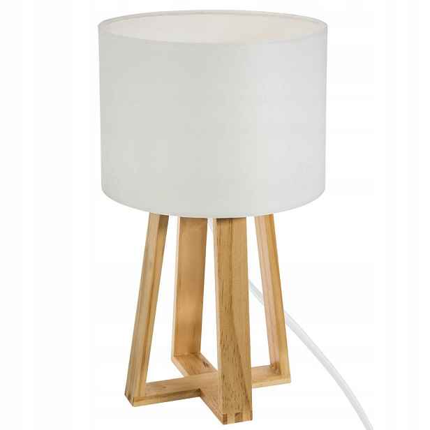 Stolní lampa, bílá, 20 x 34,5 cm