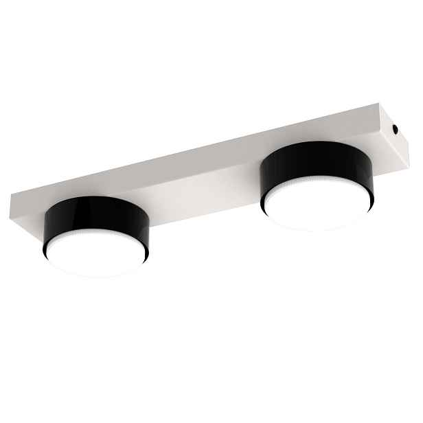 Stropní Svítidlo Stropní Svítidlo Led Loft GX53 Světlý Kašmír Lišta Černá 2 body