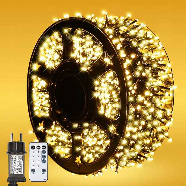 Venkovní osvětlení 20 m 1000 Led teplá bílá