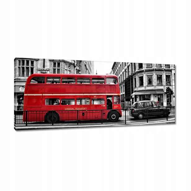 Obrazy 100x40 Červený autobus Londýn