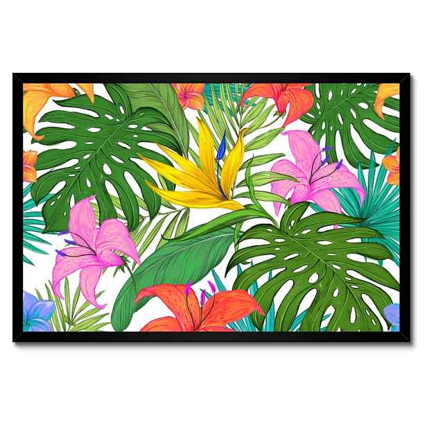 Plakáty v rámu 60x40 Tropické listy Leaves