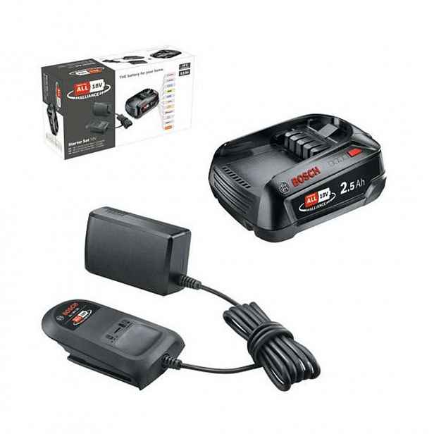Bosch - Sada 2A nabíječky a 1x aku 18 V Li-Ion 2,5 Ah 1600A02625