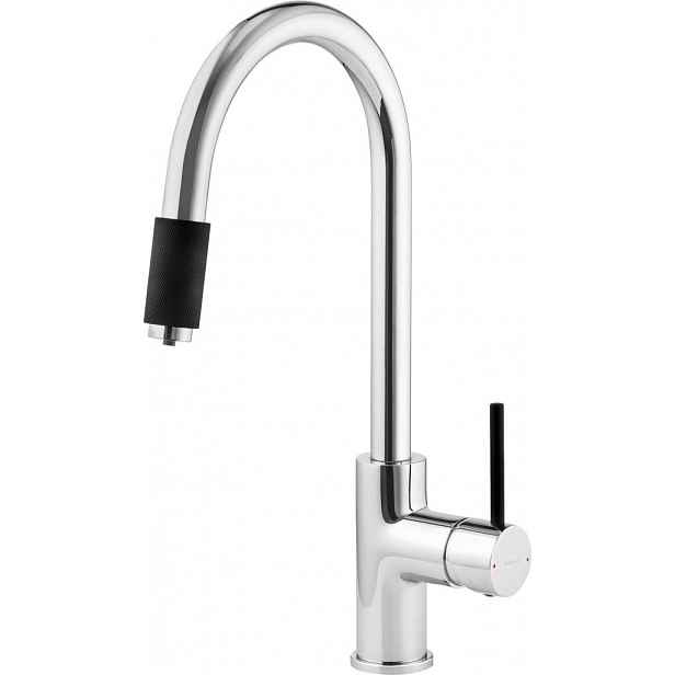 DEANTE - ASTER chrom/černá - Dřezová baterie, s připojením vodního filtru BCA_064M