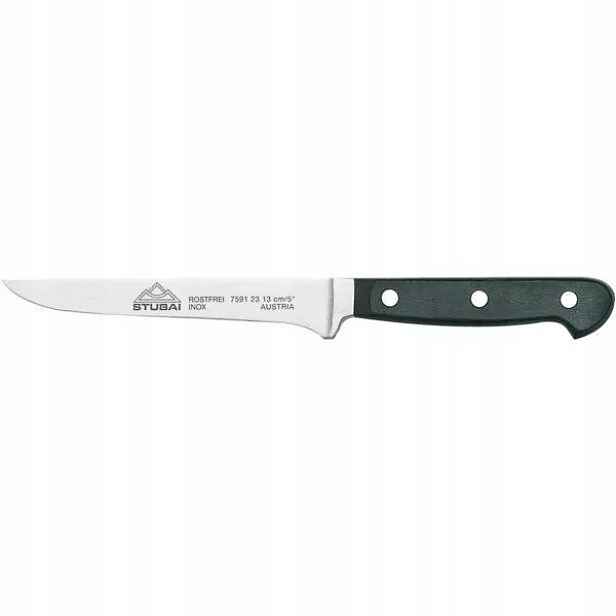 nůž vykošťovací kovaný černý čepel 13 cm Stubai