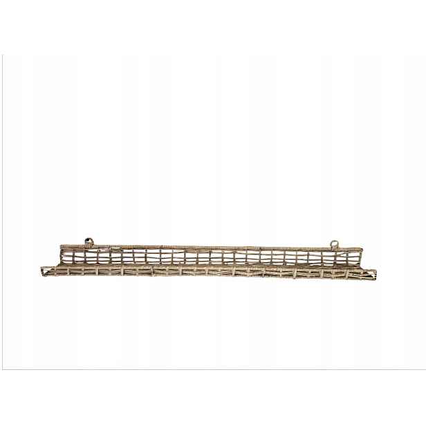 Rustikální dekorativní police z ratanu Hampton Rattan 80 CM