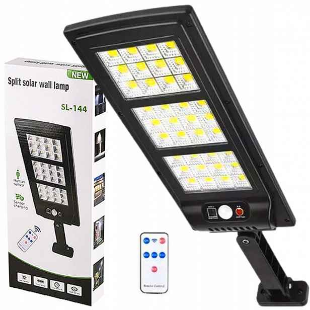 Solární Lampa Lucerna Senzor Pohybu Led Ovladač