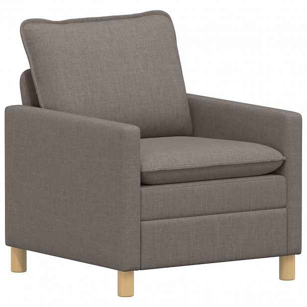 vidaXL Pohovka Taupe 76 x 81 x 87,5 cm Textil
