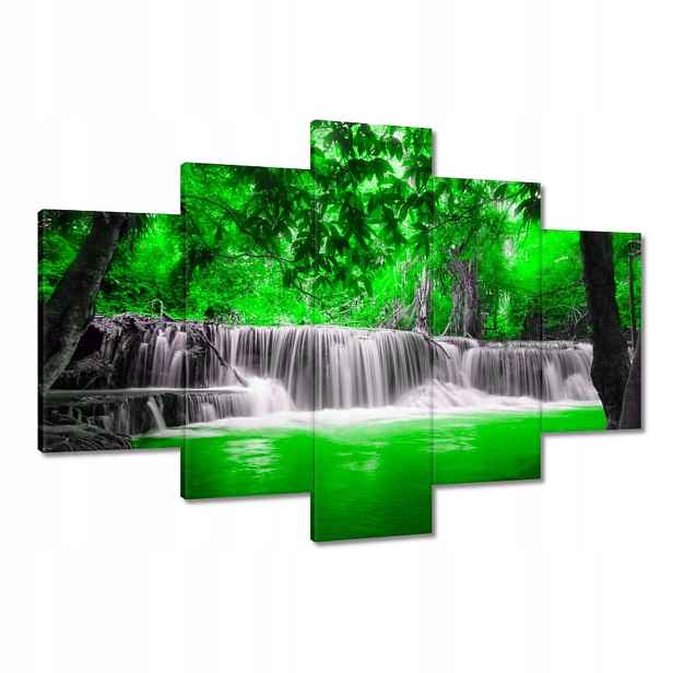 Obrazy 120x80 Zelený vodopád Kaskáda