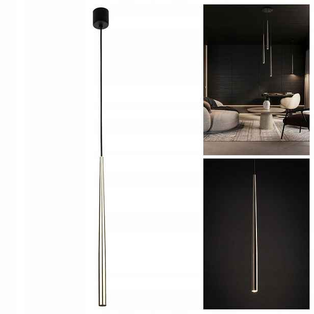 Černá závěsná lampa Piano s moderním designem v jídelně a akcentem Tk Lighting
