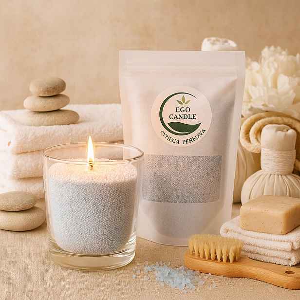 EcoCandle Vosk perleťově modrý 5 kg