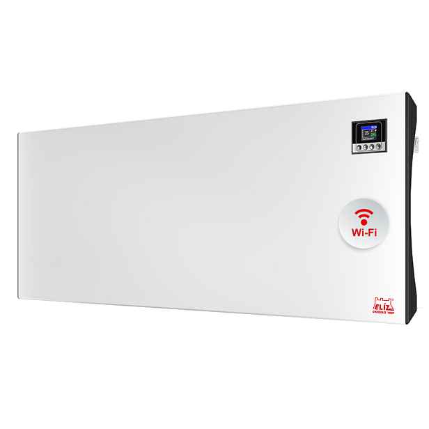Elíz EL 30 INV WIFI nástěnný konvektor 3000W - elektrický přímotopný radiátor s TFT displayem; elektronickým ovládáním a týdenním časovačem