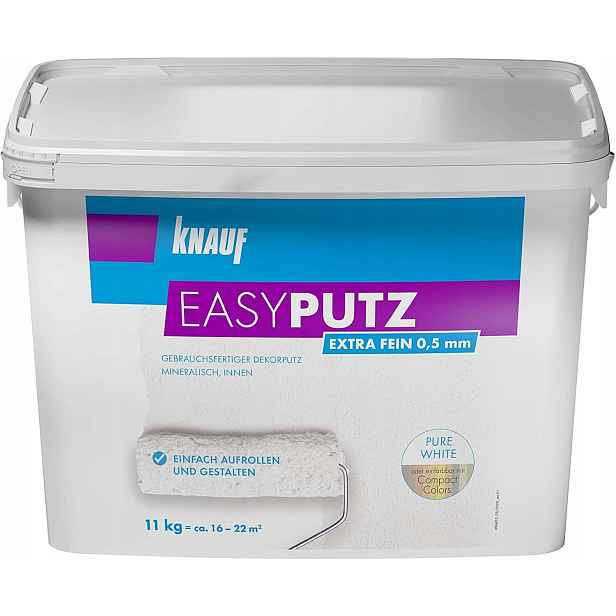Knauf EasyPutz Minerální dekorativní omítka Sněhově bílá 0,5 mm 11 kg