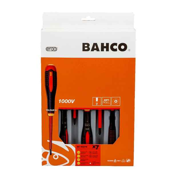 sada 7 ks izolovaných šroubováků Bahco [BE-9887S]