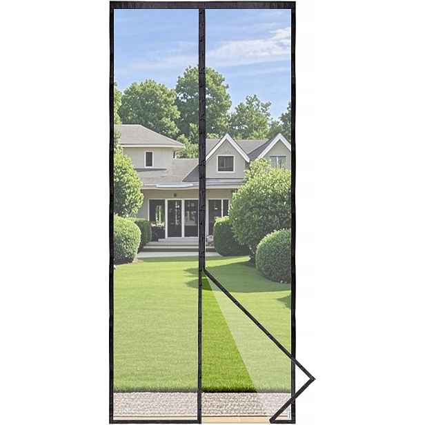 Moskytiéra Apalus Prime 70x210 cm černá magnetická na dveře bez vrtání