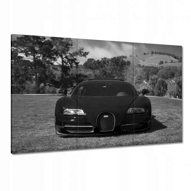 Obrazy 120x80 Černé Bugatti Auto