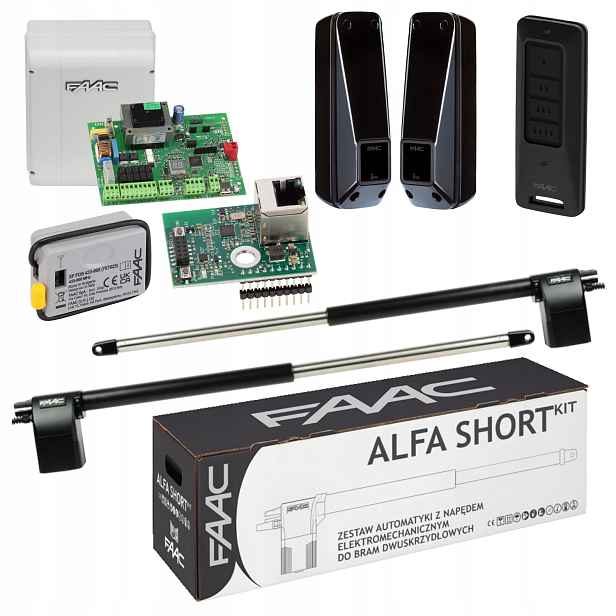 Faac Alfa Short+ Xwbl- WiFi Lan pohon dvoukřídlé automatické brány