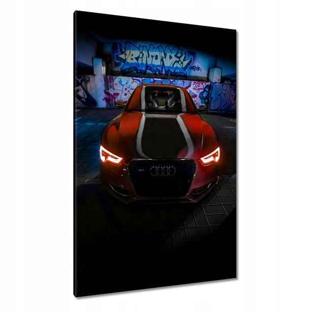 Obrazy 80x120 Červená Audica Audi