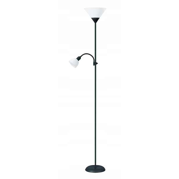 Podlahová lampa Platinet černá 180 cm E27/E14 2 bodů