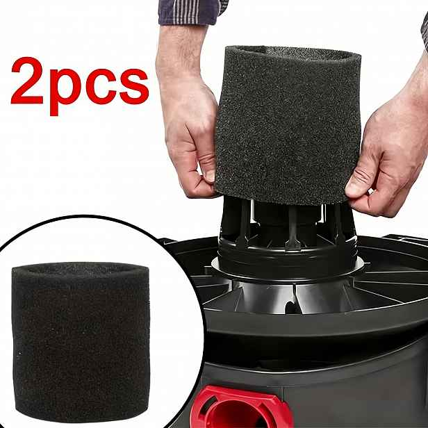 TEMU 2ks Pěnový náhradní filtr, náhradní pěnový filtr pro mokré a suché vysavače kompatibilní s vysavači Shop-Vac, & Genie, VF2001