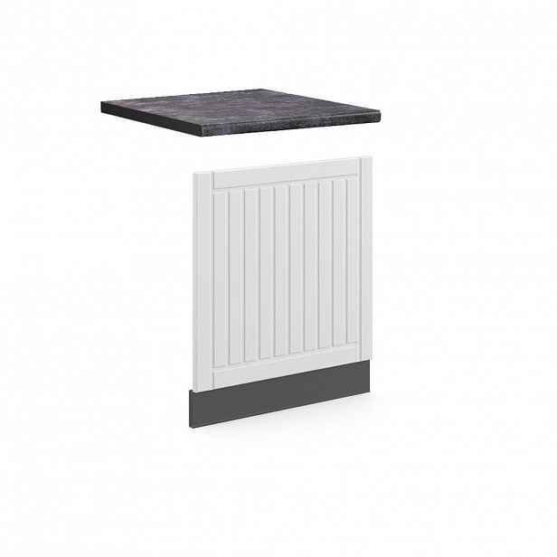 Vicco PŘEDNÍ PANEL Fame-Line Bílý venkovský dům 60 cm , PD Antracit