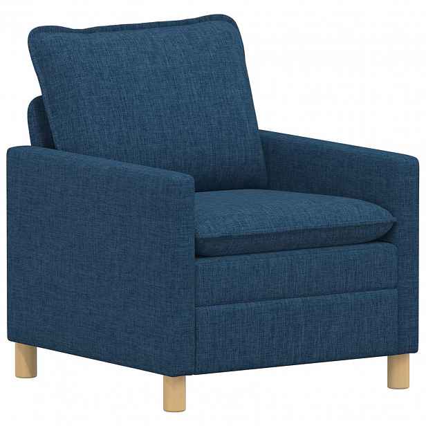 vidaXL Pohovka Modrá 76 x 81 x 87,5 cm Textil