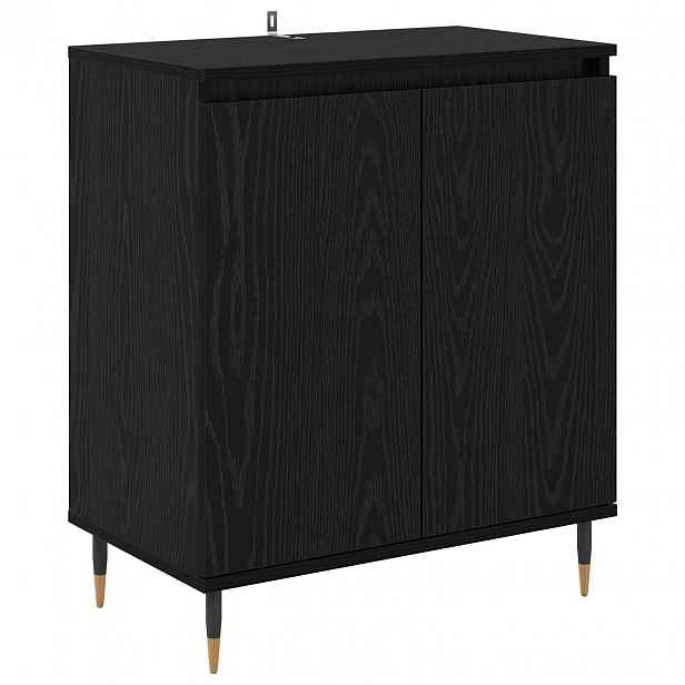 vidaXL Servírovací skříň Černý dub 60 x 35 x 70 cm Kompozitní dřevo