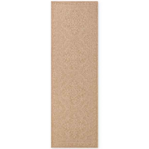 Běhoun Duet Rosel 106252 Beige/White - na ven i na doma, 80x250, béžová, chodba / předsíň, NORTHRUGS