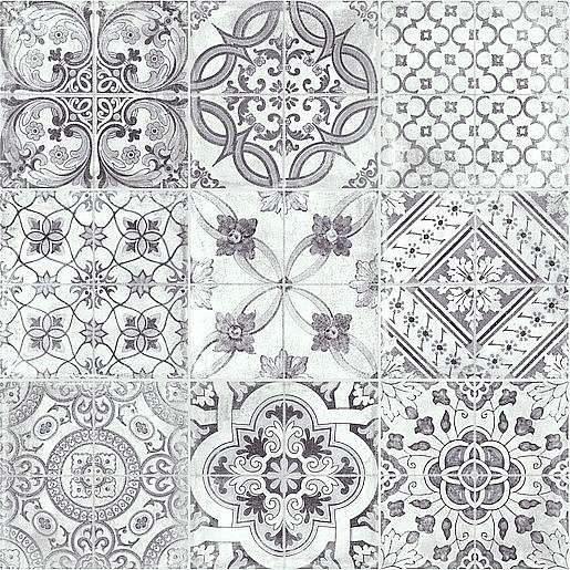 Dlažba Geotiles Manises negro 60,8x60,8 cm mat MANISES61