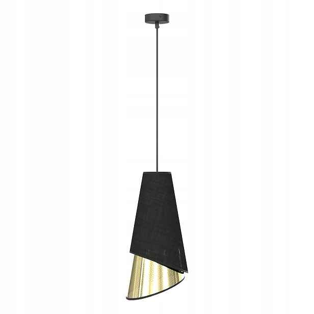 Emibig Moda závěsná lampa černo-zlatá 1xE27 moderní