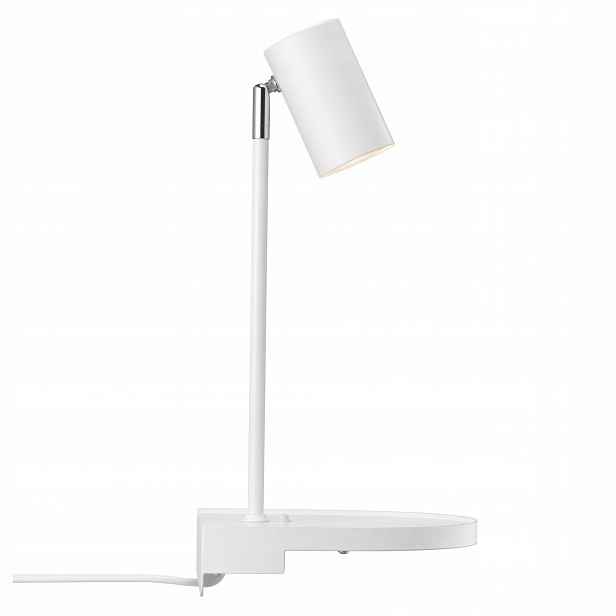 Nástěnné svítidlo Nástěnné Svítidlo Bílé Nastavitelné Usb port 15W Akcent Cody Nordlux