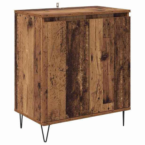 vidaXL Servírovací skříň Staré dřevo 60 x 35 x 70 cm Kompozitní dřevo