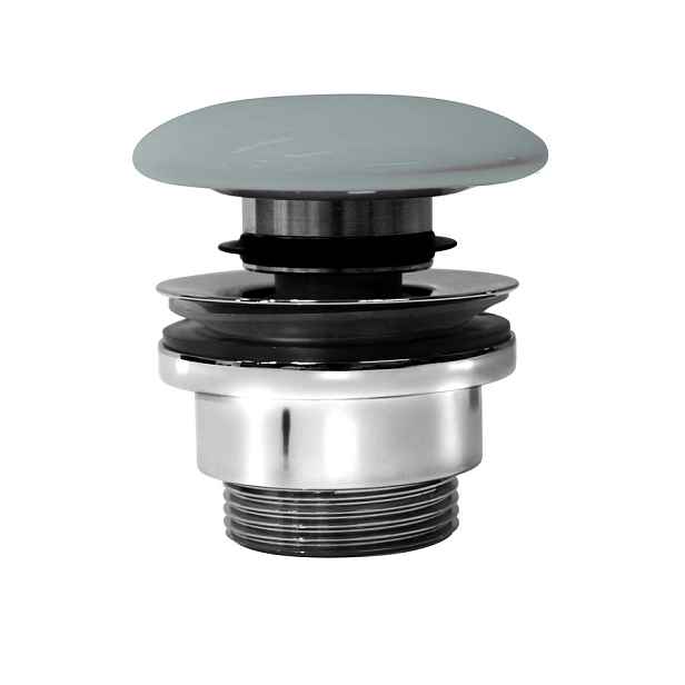 GSI umyvadlová výpust 5/4“, click-clack, keramická zátka, 5-65mm, ghiaccio mat