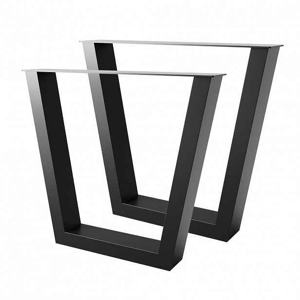 Metalo Pro KOVOVÉ NOHY KE STOLU Atria Lite Extreme sada 2 ks černá 72 cm