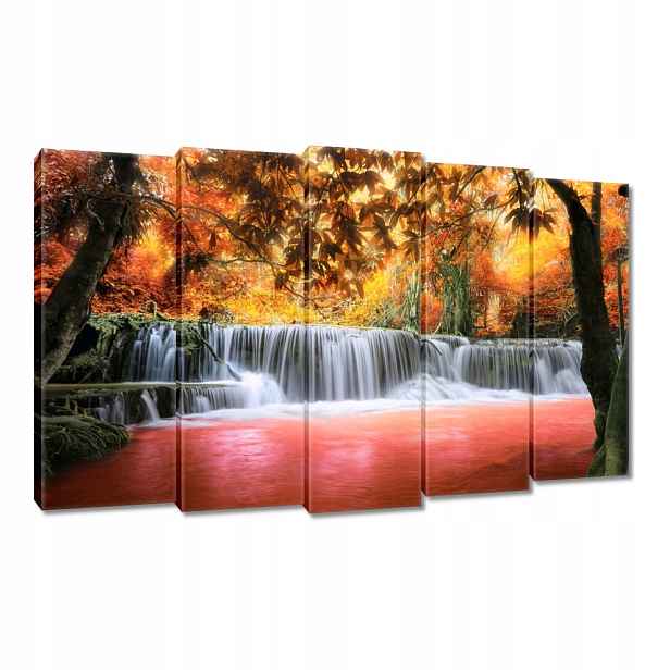 Obraz 150x95 Oranžový vodopád