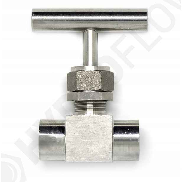 Panelový škrtící jehlový ventil Gw 1/2" Kv0,2 64bar SS304 nerezový
