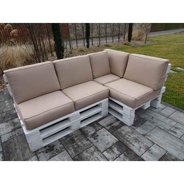 Polštáře na Dvě Euro-paletky 9 ks Kusů 60 x 60 Cappuccino