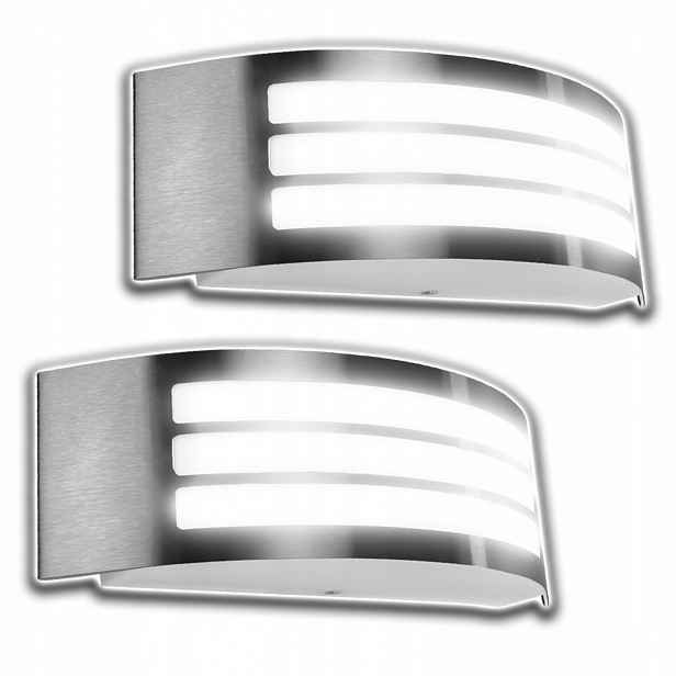 2 Kusy Fasádní Nástěnná Lampa Led E27 Voděodolná IP44 Fasáda