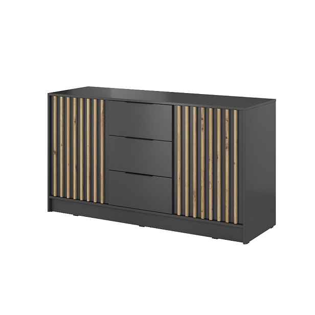 ArtPS Komoda KELLY 3D | grafit