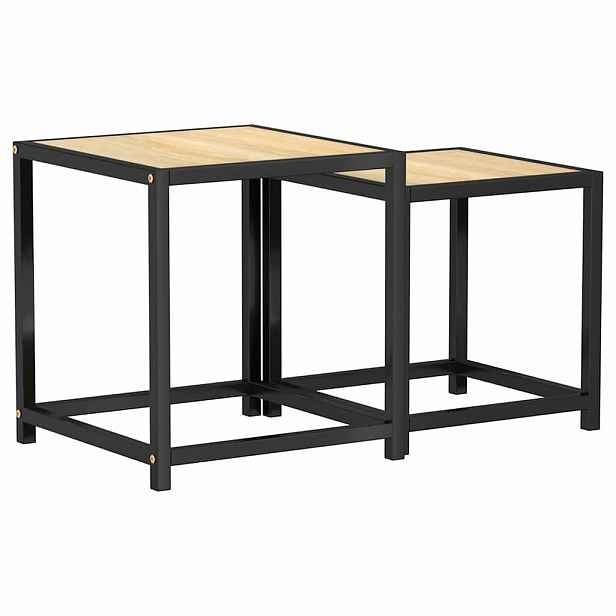 vidaXL Čajové stolky 2 ks MDF dub sonoma