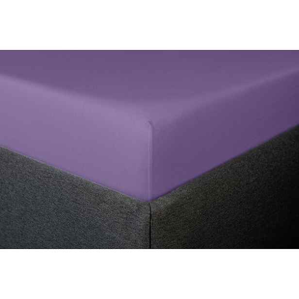 Prostěradlo Klinmam Jersey 140-160x200 cm, fialová
