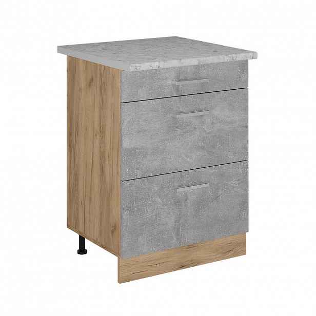 Vicco SPODNÍ SKŘÍŇKA KUCHYŇSKÉ LINKY R-Line Beton 60 cm PD Mramor