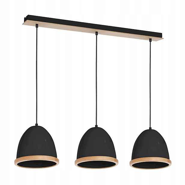 Závěsná lampa skandinávská tubusová černá Milagro