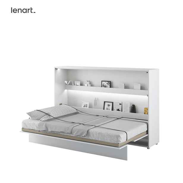 Dig-net nábytek Sklápěcí postel Lenart BED CONCEPT BC-05 bílá | 120 x 200 cm